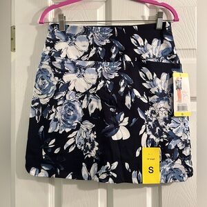Women's Navy Blue Floral Skirt - S